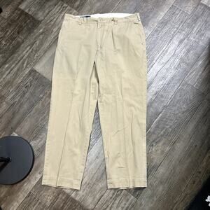 Polo Ralph Lauren Pants Mens 38x30 White Stretch Straight Fit Chino Classic